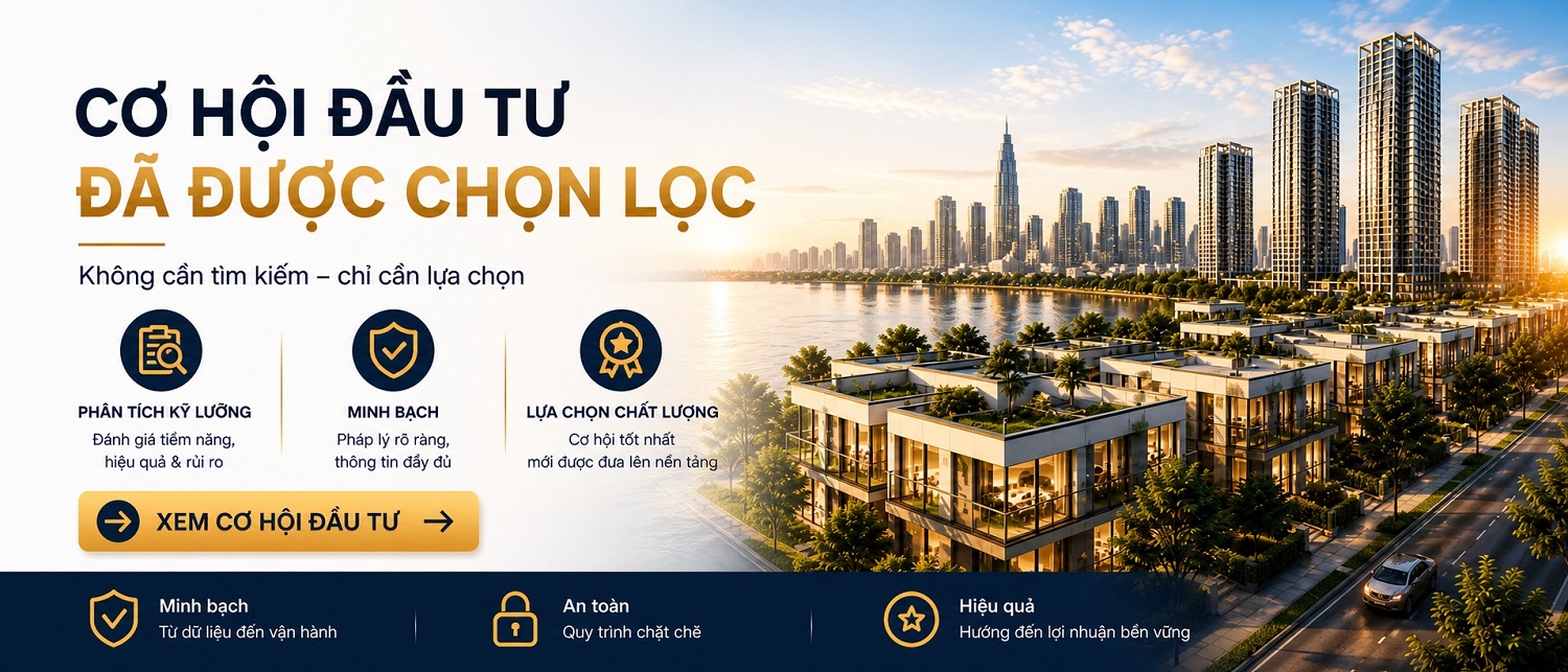 Cơ hội đầu tư đã được chọn lọc